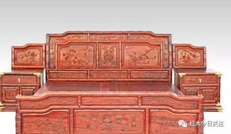 红木大床