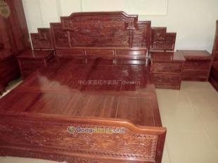 厂家直销最便宜红木刺猬紫檀步步高1.8米大床_家居家具_世界工厂网中国产品信息库